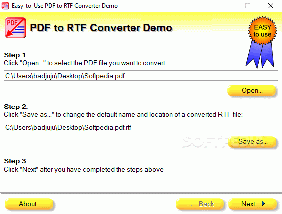 Easy-to-Use PDF to RTF Converter