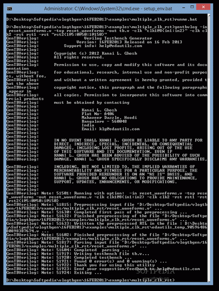 Verilog Testbench Generator