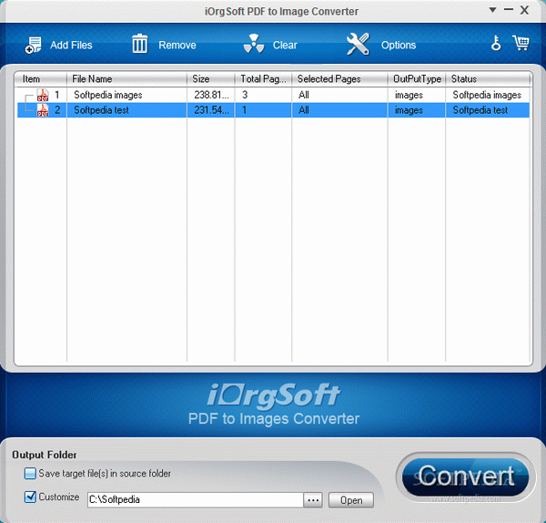 iOrgsoft PDF to Image Converter