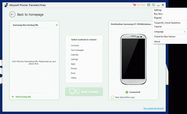 iSkysoft Phone Transfer