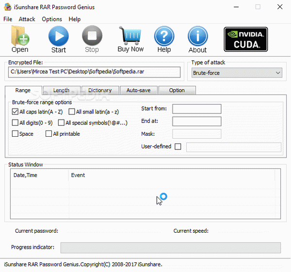 iSunshare RAR Password Genius