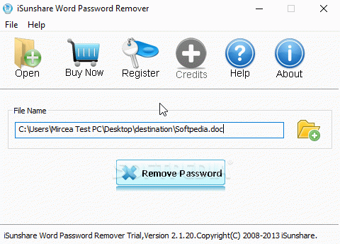 iSunshare Word Password Remover