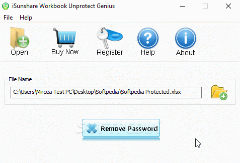 iSunshare Workbook Unprotect Genius