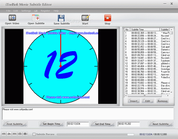 iToolSoft Movie Subtitle Editor