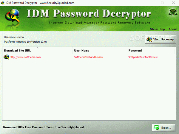 IDM Password Decryptor