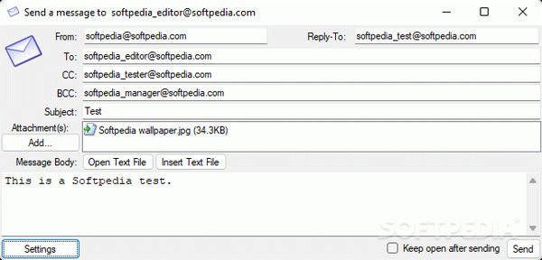 isimSoftware SMTP Mail Sender