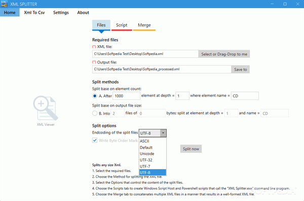 isimSoftware XML Splitter