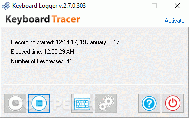 Keyboard Tracer