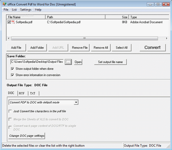 office Convert Pdf to Word for Doc