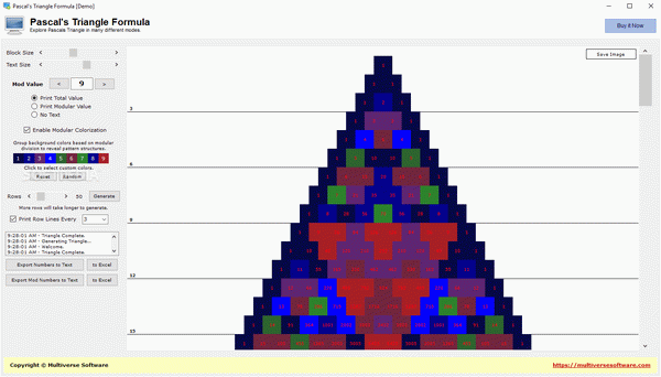 Pascal's Triangle Formula