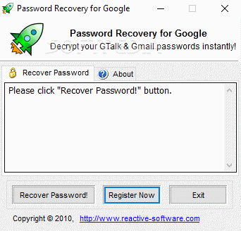 Password Recovery for Google