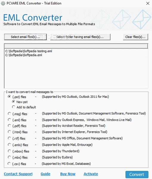 PCVARE EML Converter