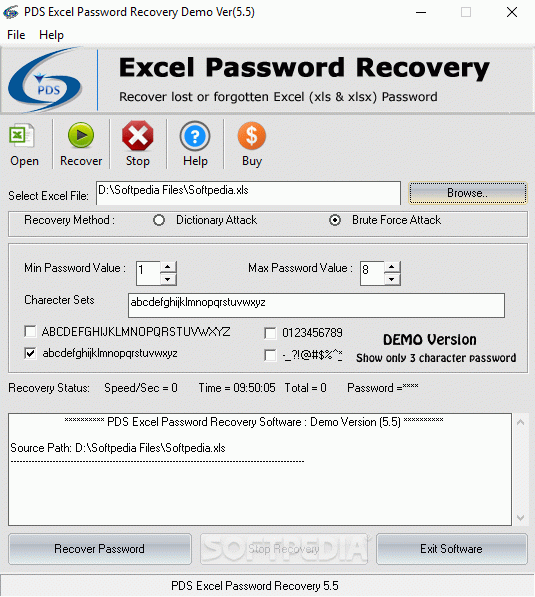 PDS Excel Password Recovery