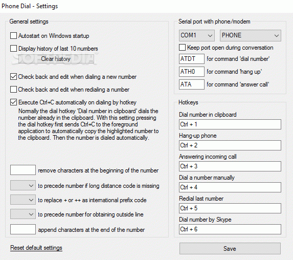 Phone Dial by PC