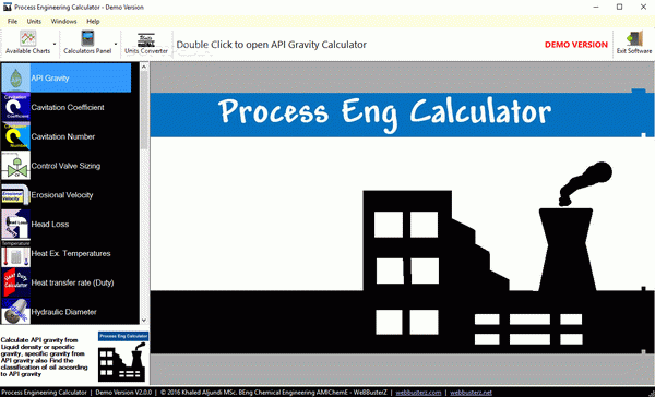 Process Engineering Calculator