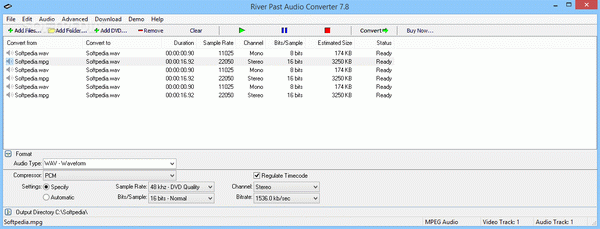 River Past Audio Converter