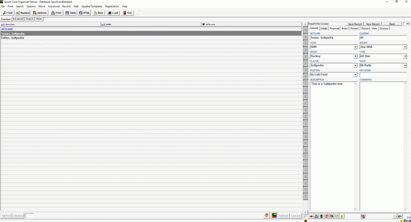 Sports Card Organizer Deluxe