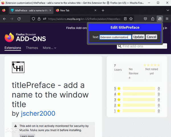 titlePreface - add a name to the window title