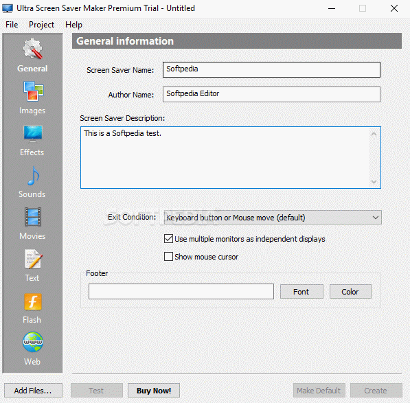 Ultra Screen Saver Maker