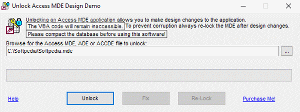 Unlock Access MDE Design