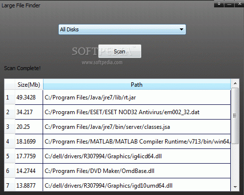 Large File Finder