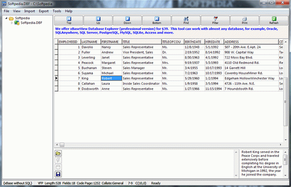 xBaseView DBF Viewer & DBF Converter