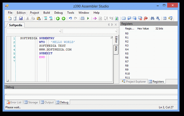 z390 Assembler Studio