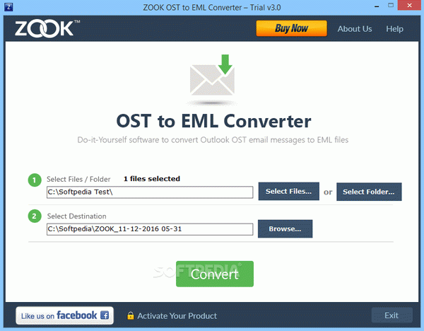 ZOOK OST to EML Converter